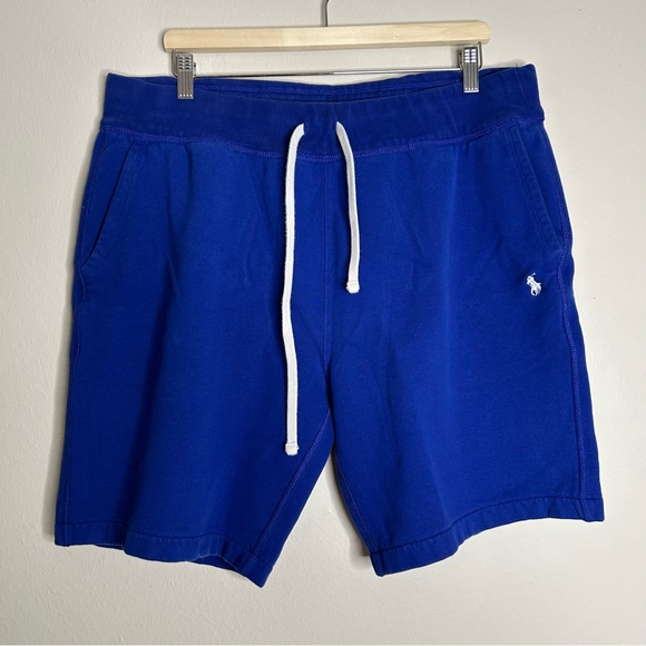 Polo Ralph Lauren Royal Blue Fleece Short Size XXL - Picture 1 of 9
